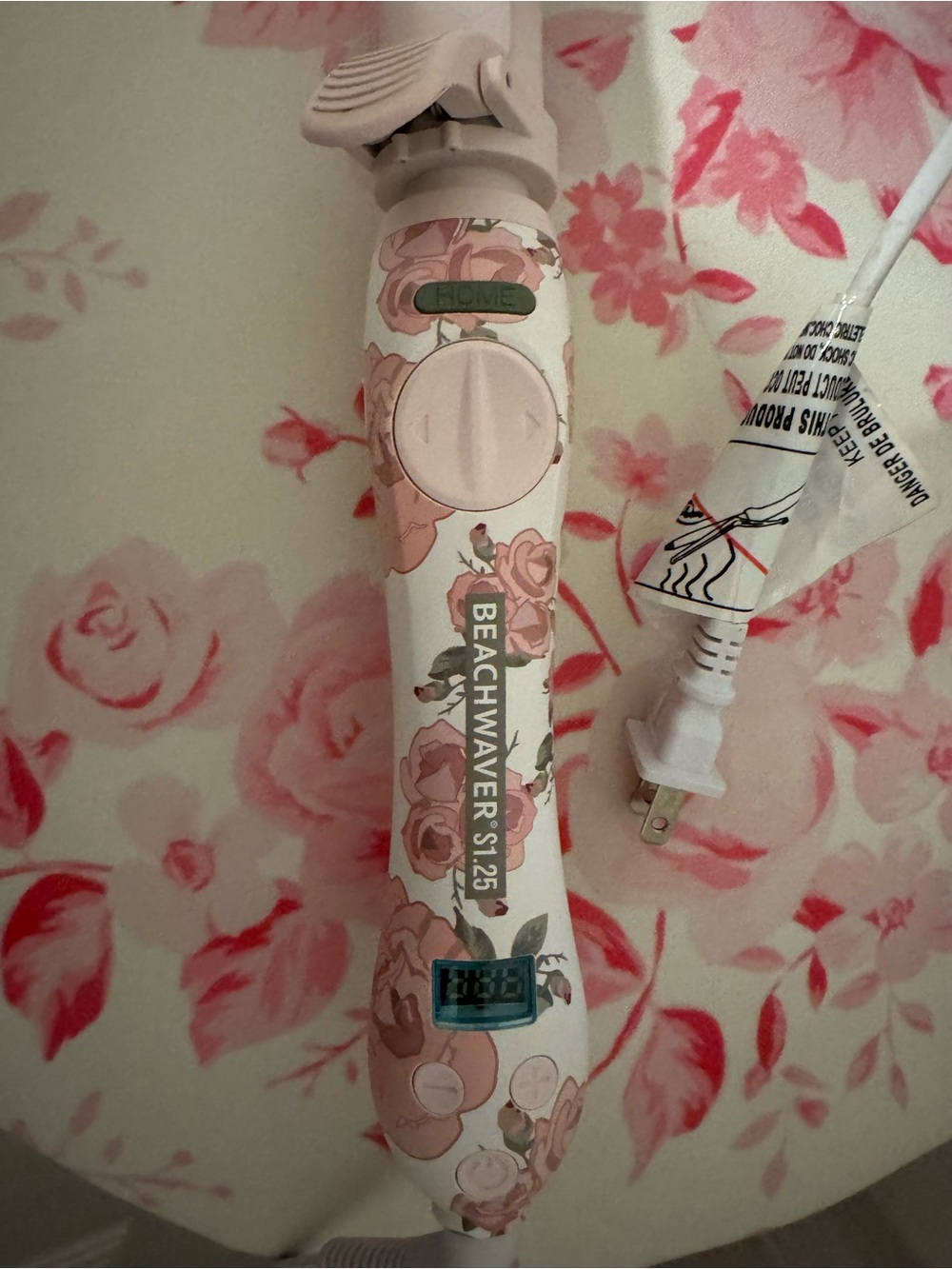 Beachwaver Co Floral Pink Styling Iron S1.25